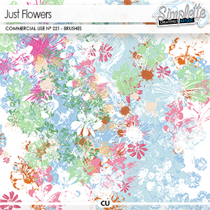 Just Flowers (CU overlays) 221 by Simplette | Oscraps