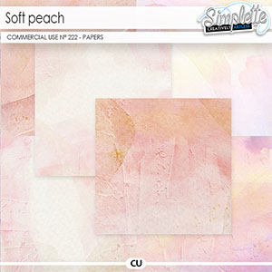 Soft Peach (CU papers) 222 by Simplette | Oscraps