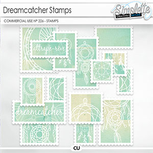 Dreamcatcher Stamps (CU stamps) 226 by Simplette | Oscraps