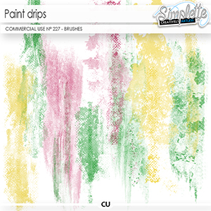 Paint Drips (CU brushes) 227 by Simplette | Oscraps