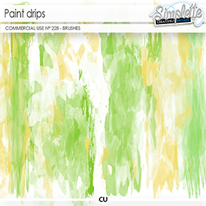 Paint Drips (CU brushes) 228 by Simplette | Oscraps