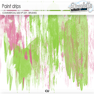 Paint Drips (CU brushes) 229 by Simplette | Oscraps