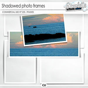 Shadowed Photo Frames (CU overlays) 235 by Simplette