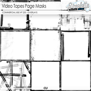 Video Tapes Page Masks (CU overlays) 253 by Simplette