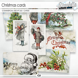 Christmas cards (CU cards) 263 by Simplette