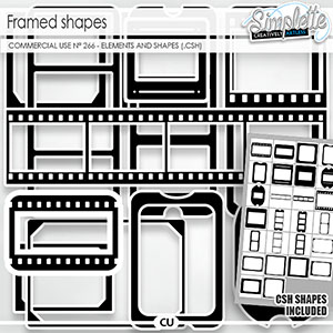 Frames shapes (CU elements) 266 by Simplette