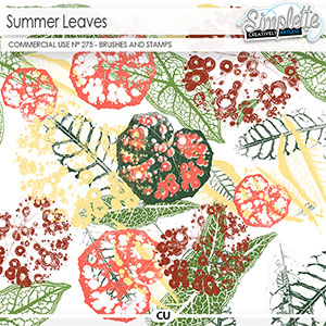 Summer Leaves (CU brushes and stamps) 275 by Simplette
