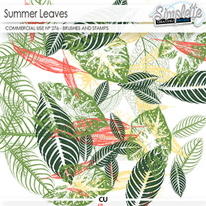 Summer Leaves (CU brushes and stamps) 276 by Simplette