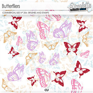 Butterflies (CU brushes and stamps) 284 by Simplette