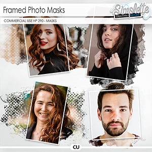 Framed Photo Masks (CU masks) 290 by Simplette
