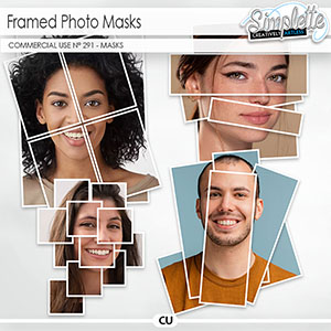 Framed Photo Masks (CU masks) 291 by Simplette