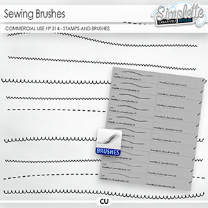 Sewing Brushes (CU brushes and stamps) 314 by Simplette