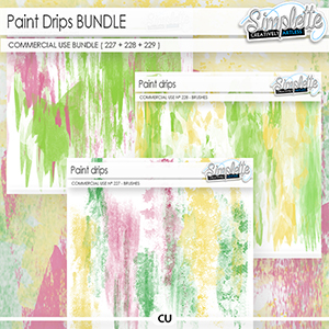 Paint Drips (CU BUNDLE) 227 228 229 by Simplette | Oscraps