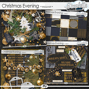 Christmas evening (mega kit) by Simplette | Oscraps