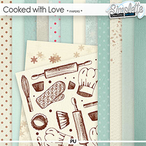 Cooked with Love (papers) by Simplette