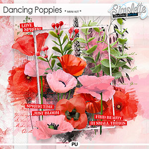 Dancing Poppies (mini kit) by Simplette