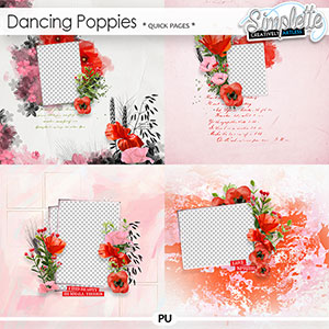 Dancing Poppies (quick pages) by Simplette