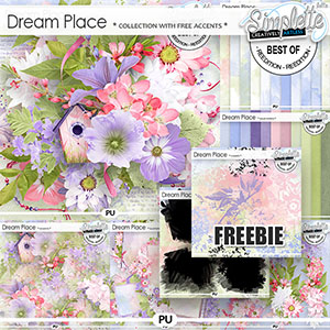 Dream Place (collection with free pack of stamps) by Simplette