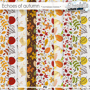 Echoes of Autumn (patterned papers) by Simplette