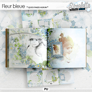 Fleur Bleue (quick pages album) by Simplette | Oscraps