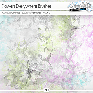 Flowers Everywhere - pack 2 (CU brushes)