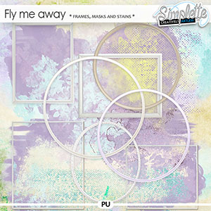 Fly me away (frames, masks and stains) by Simplette | Oscraps