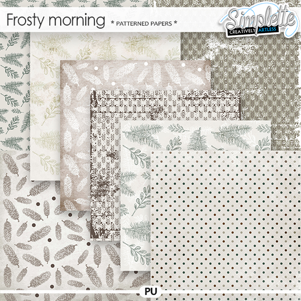 Frosty Morning (patterned papers) by Simplette | Oscraps