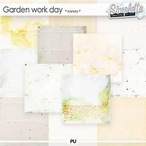 Garden Work Day (papers) by Simplette | Oscraps