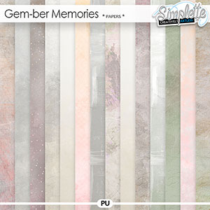 Gem-ber Memories (papers) by Simplette