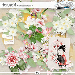 Harusaki (embellishments) by Simplette | Oscraps
