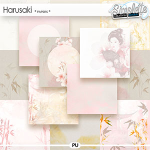 Harusaki (papers) by Simplette | Oscraps