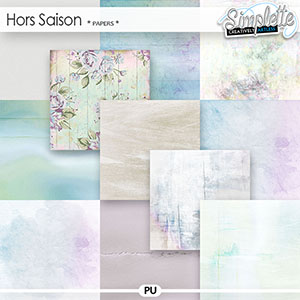 Hors Saison (papers) by Simplette | Oscraps