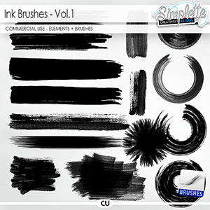 Ink Brushes (CU elements + brushes)