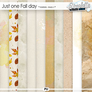 Just one Fall day (papers) pack 1 by Simplette | Oscraps