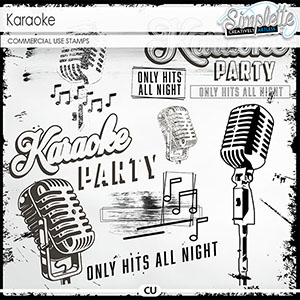 Karaoke (CU stamps) by Simplette | Oscraps