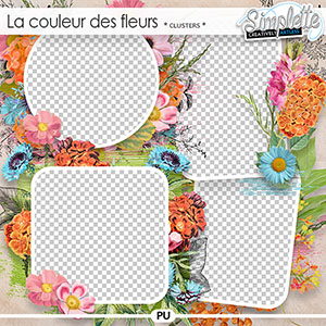 La couleur des Fleurs (clusters) by Simplette | Oscraps