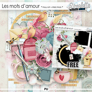 Les mots d'Amour (full kit + FREE compositions) by Simplette
