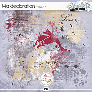 Ma Declaration (stains) by Simplette