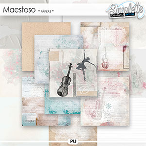 Maestoso (papers) by Simplette | Oscraps