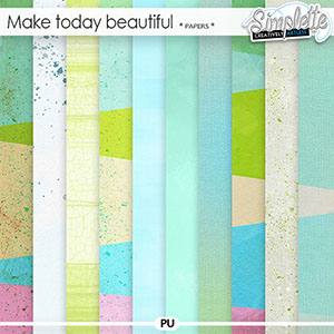 Make today beautiful (papers) by Simplette