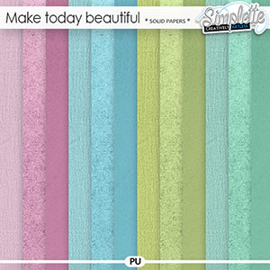 Make today beautiful (solid papers) by Simplette
