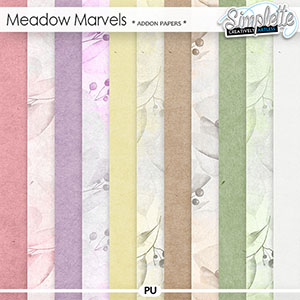 Meadow Marvels (addon papers) by Simplette