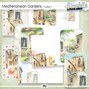 Mediterranean Gardens (cards) by Simplette