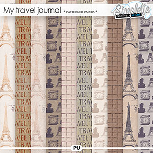 My Travel Journal (patterned papers) by Simplette | Oscraps