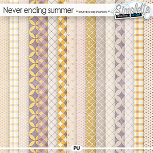 Never ending summer (patterned papers) by Simplette