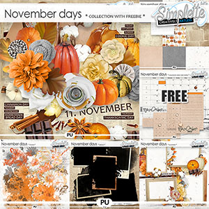 November Days (collection with FREE calendar grids) by Simplette