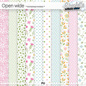 Open Wide (patterned papers) by Simplette