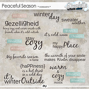 Peaceful Season (wordarts) by Simplette