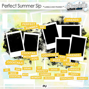 Perfect Summer Sip (labels and frames)