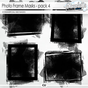 Photo Frame Masks (CU) pack 4 by Simplette